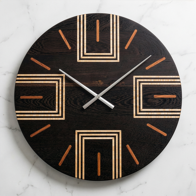 Wenge 24 Inch Wall Clock