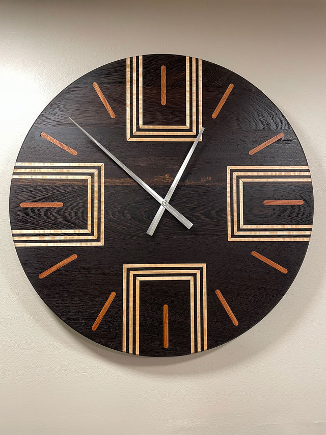 Wenge 24 Inch Clock