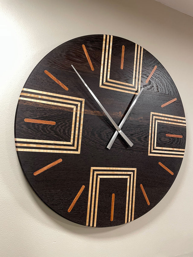 Wenge 24 Inch Clock