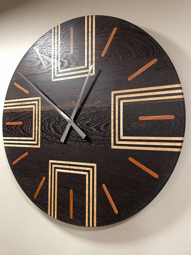 Wenge 24 Inch Clock
