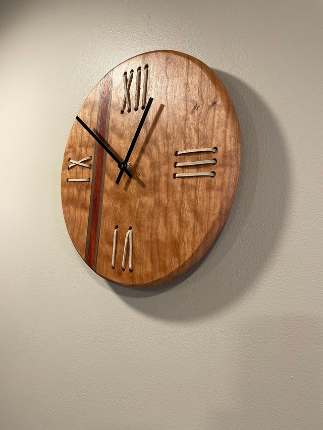 Curly Cherry Clock 12 Inch