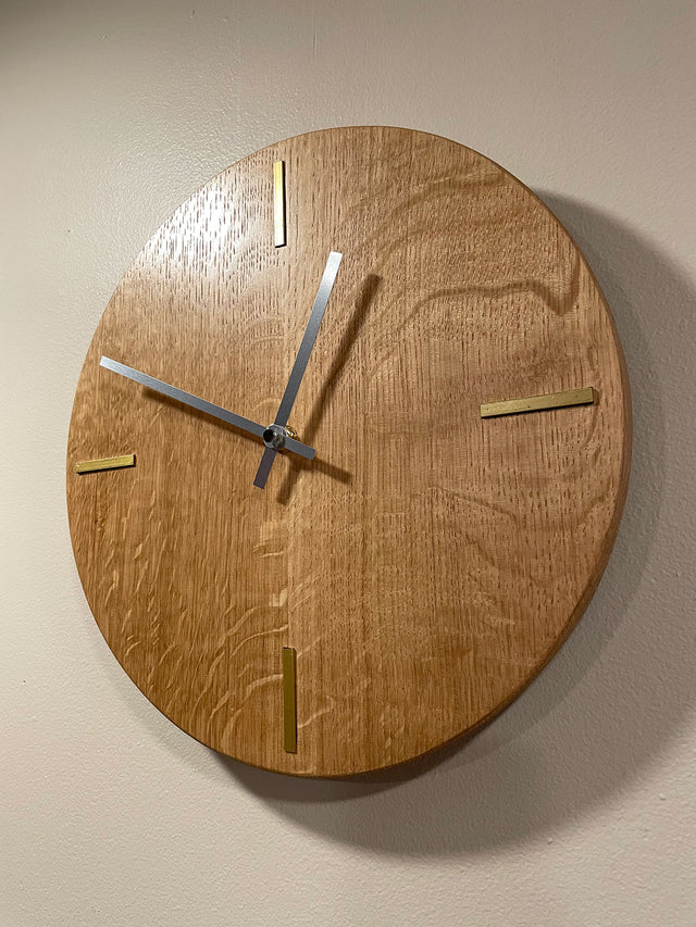 Quarter-sawn White Oak Clock