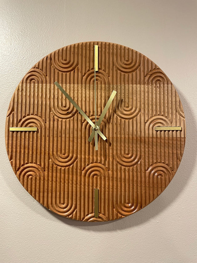 Art Deco Sweeping Curves Clock