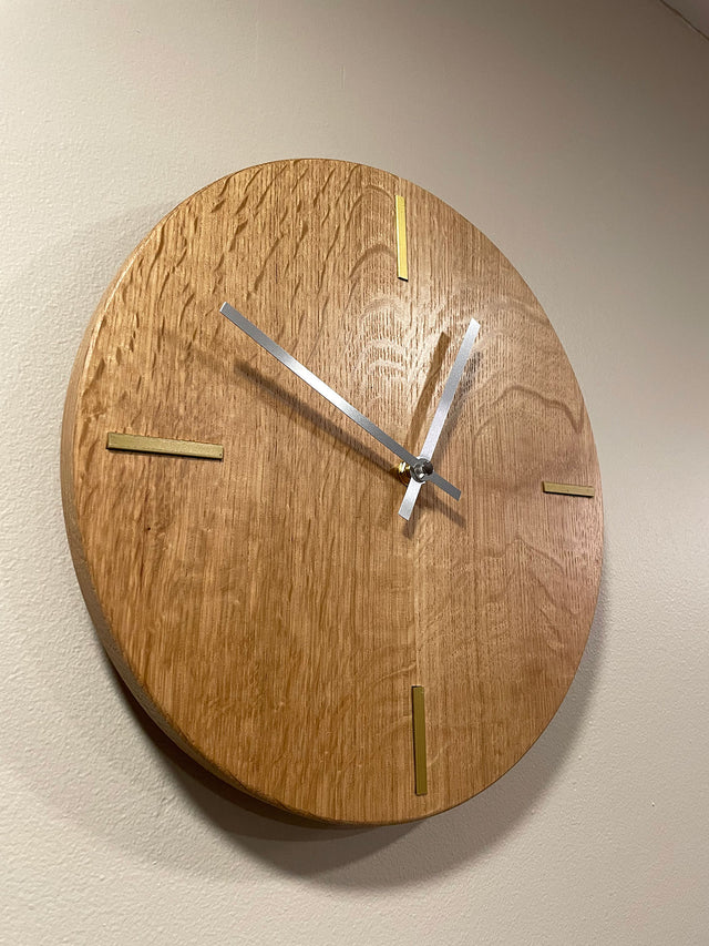 Quarter-sawn White Oak Clock